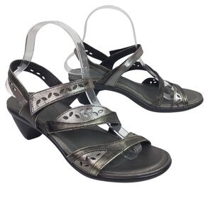 NWOT Naot Metallic Bronze Slingback Open Toe Sandals